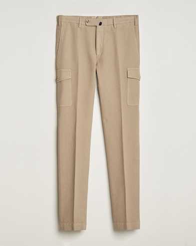 Mies | Cargo-housut | Incotex | Slim Fit Cotton Cargo Pocket Trousers Beige