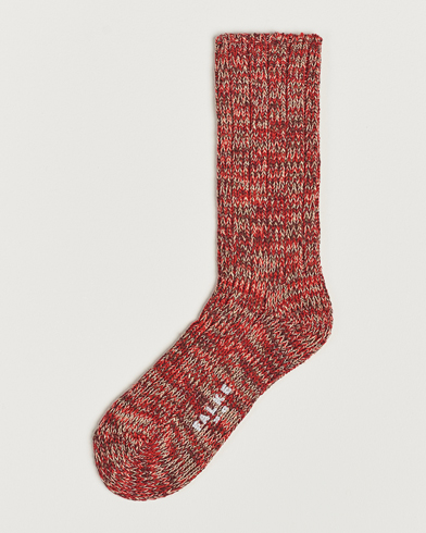 Mies |  | Falke | Brooklyn Cotton Sock Red Flesh