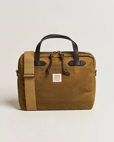 Mies | Salkut | Filson | Tin Cloth Compact Briefcase Dark Tan