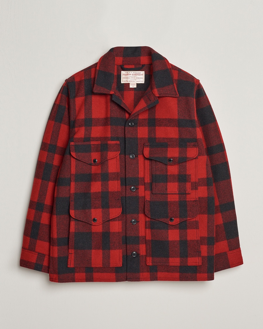 Filson Mackinaw Wool Cruiser Brick Red – Musta