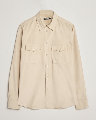 Mies |  | J.Lindeberg | Carlos Reg Cord Shirt Oyster Grey