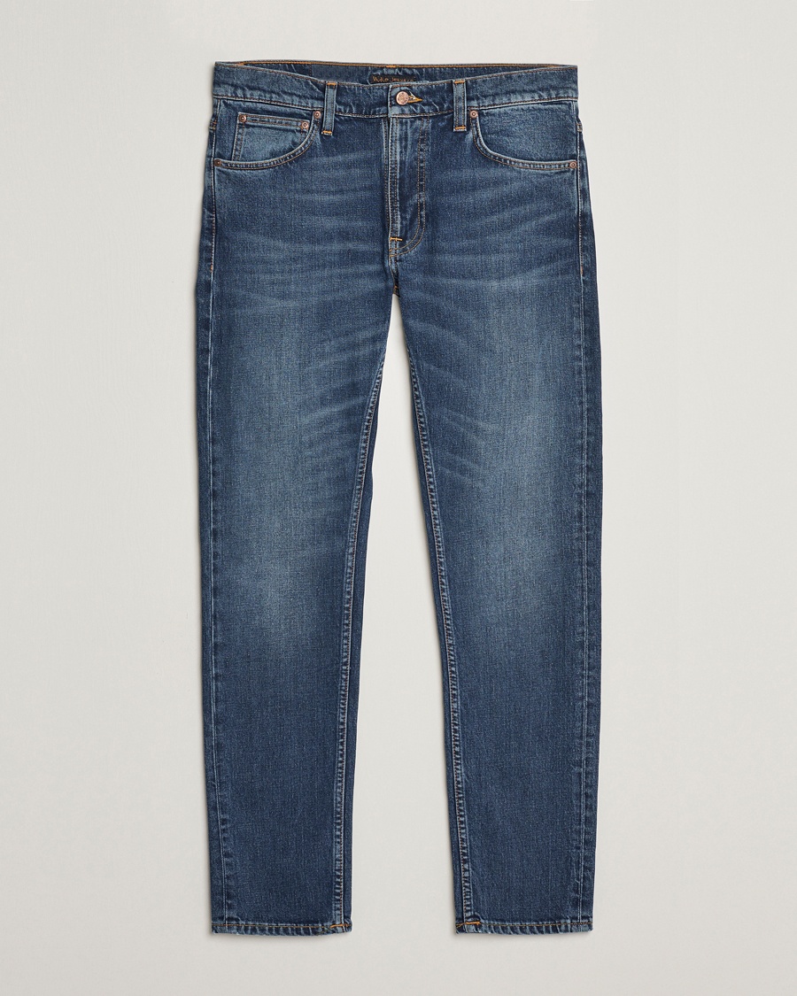 Nudie Jeans Lean Dean Jeans Troubled Sea – Sininen