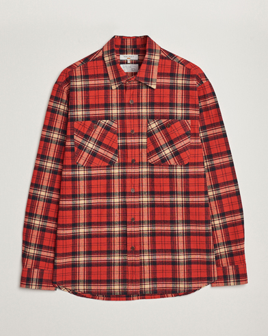 Mies |  | Nudie Jeans | Filip Flannel Checked Shirt Red