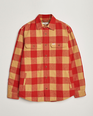 Mies |  | Nudie Jeans | Glenn Padded Checked Shirt Jacket Red