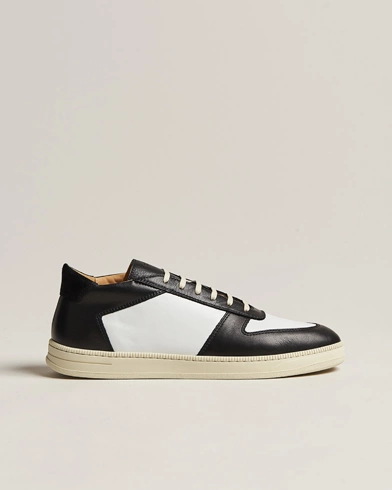 Mies | Mustat tennarit | C.QP | Cingo Leather Sneaker Black/White