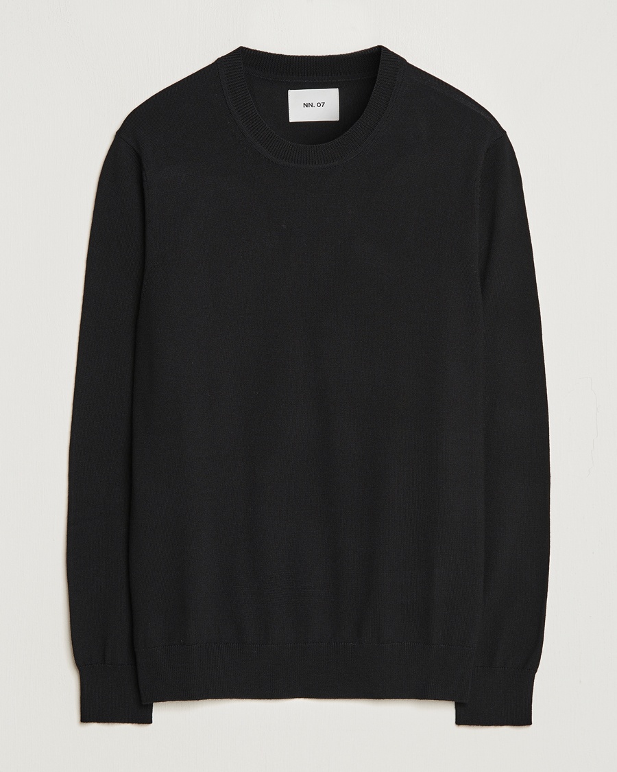 NN07 Ted Merino Crew Neck Pullover Black – Musta