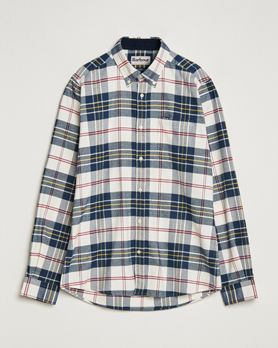 Mies | Barbour | Barbour Lifestyle | Ronan Flannel Check Shirt Ecru