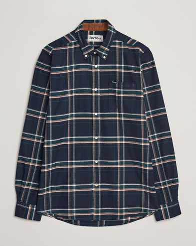 Mies | Barbour | Barbour Lifestyle | Ronan Flannel Check Shirt Inky Blue