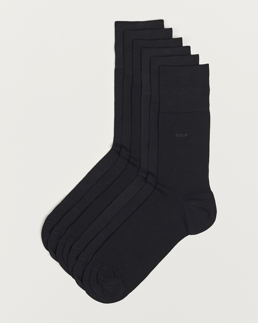 CDLP 6-Pack Cotton Socks Black – Musta