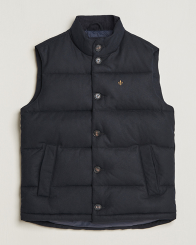 Mies |  | Morris | Alston Wool Flanell Vest Blue