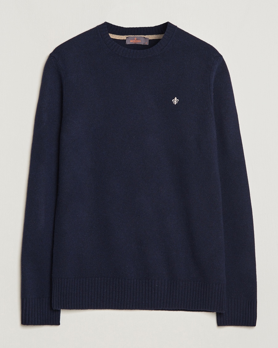 Morris Newton Crew Neck Navy – Sininen