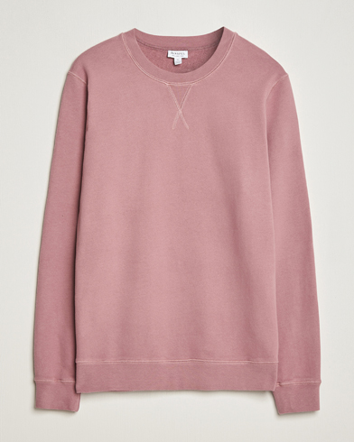 Mies | Sunspel | Sunspel | Loopback Sweatshirt Vintage Pink