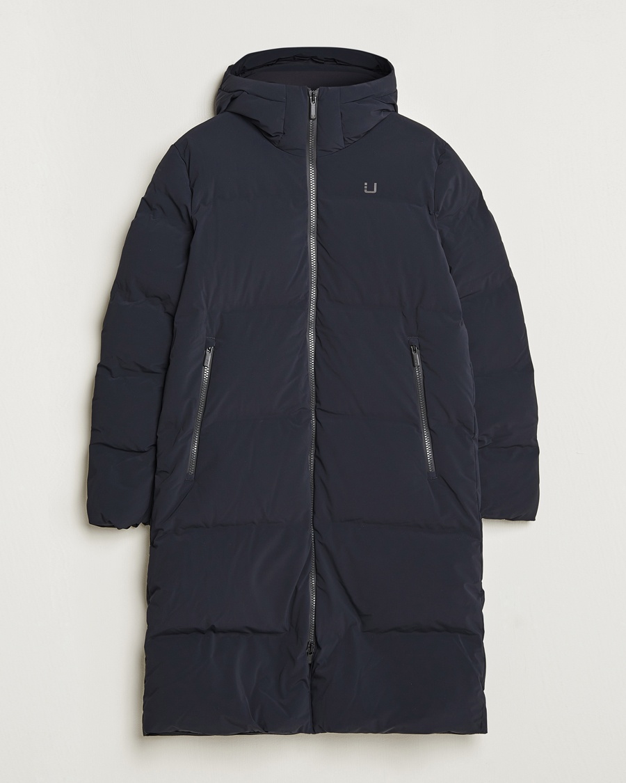 UBR Tycoon Padded Long Coat Black – Musta