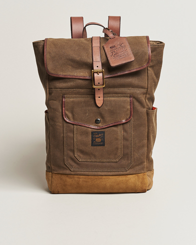 Mies | Laukut | Polo Ralph Lauren | Zip Top Oil Cloth Backpack Olive