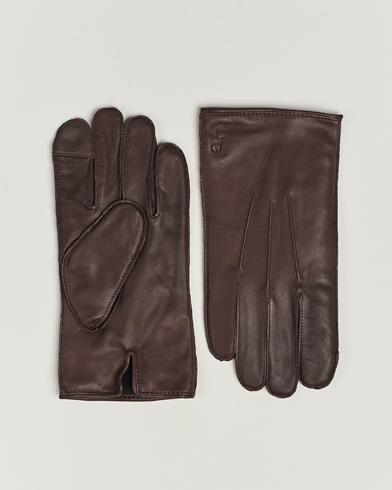 Mies |  | Polo Ralph Lauren | Leather Gloves Dark Brown