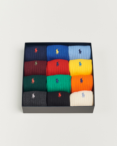 Mies | Sukat | Polo Ralph Lauren | 12-Pack Cotton Crew Socks Multi