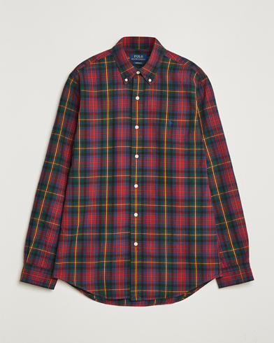 Mies | Ralph Lauren Holiday Gifting | Polo Ralph Lauren | Custom Fit Checked Shirt Red/Green
