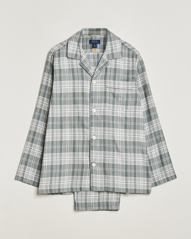 Mies | Ralph Lauren Holiday Gifting | Polo Ralph Lauren | Flannel Checked Pyjama Set Grey