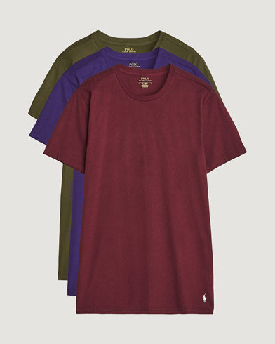 Mies | Polo Ralph Lauren | Polo Ralph Lauren | 3-Pack Crew Neck T-Shirt Wine/Green/Purple