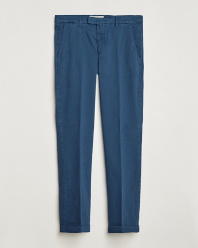 Mies |  | Briglia 1949 | Slim Fit Cotton Stretch Chino Steel Blue