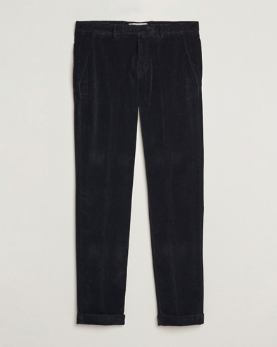 Mies | Vakosamettihousut | Briglia 1949 | Slim Fit Corduroy Trousers Black