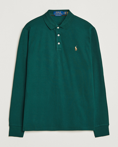 Mies |  | Polo Ralph Lauren | Luxury Pima Cotton Long Sleeve Polo Hunt Club Green
