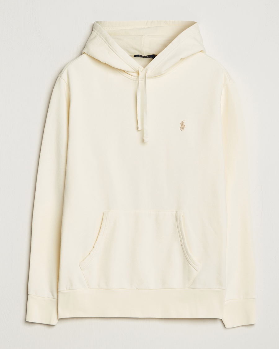 Polo Ralph Lauren Loopback Terry Hoodie Clubhouse Cream – Valkoinen
