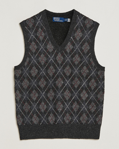 Mies |  | Polo Ralph Lauren | Wool Argyle Slipover Charcoal