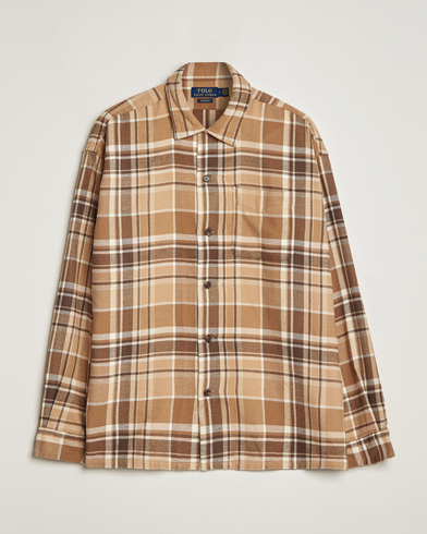 Mies | Rennot paidat | Polo Ralph Lauren | Brushed Flannel Checked Shirt Khaki/Brown