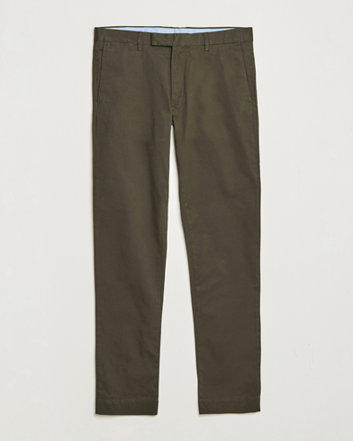 Mies |  | Polo Ralph Lauren | Slim Fit Stretch Chinos Oil Cloth Green