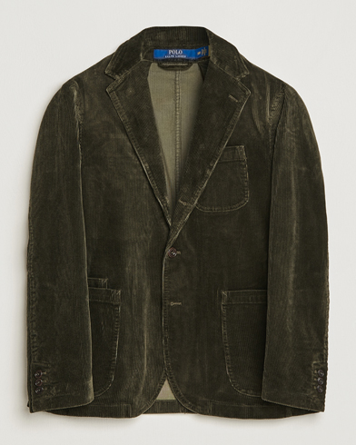 Mies | Vakosamettiset pikkutakit | Polo Ralph Lauren | Corduroy Stretch Blazer Oil Cloth Green