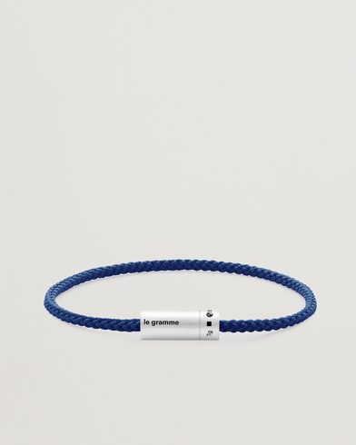 Mies |  | LE GRAMME | Nato Cable Bracelet Blue/Sterling Silver 7g