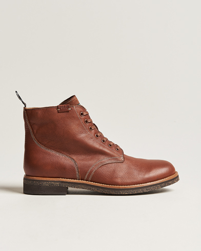 Mies | Nauhalliset varsikengät | Polo Ralph Lauren | RL Oiled Leather Boot Peanut