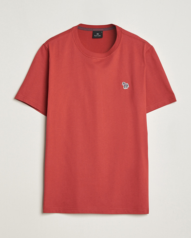 Mies | PS Paul Smith | PS Paul Smith | Organic Cotton Zebra T-Shirt Dark Red