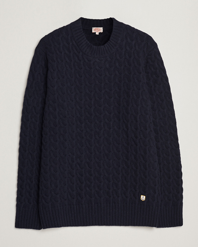 Mies | Armor-lux | Armor-lux | Pull RDC Wool Structured Knitted Sweater Navy