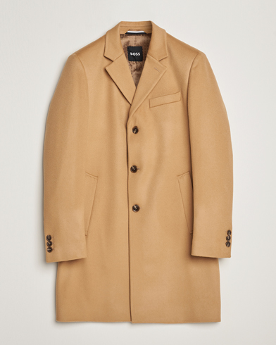 Mies | Takit | BOSS BLACK | Hyde Wool/Cashmere Coat Medium Beige
