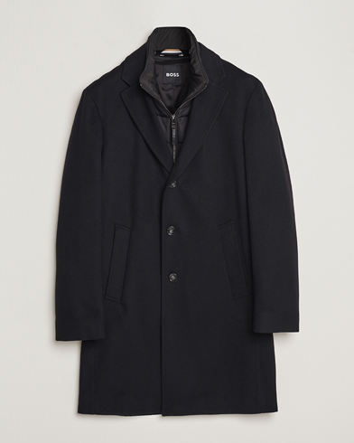 Mies | BOSS | BOSS BLACK | Hyde Wool Bib Coat Black