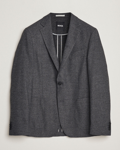 Mies |  | BOSS BLACK | Hanry Tech Flannel Blazer Dark Grey