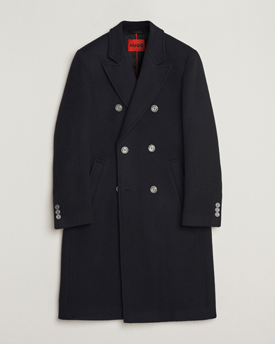 Mies | BOSS | HUGO | Miroy Wool Double Breasted Coat Black