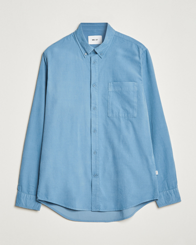 Mies |  | NN07 | Arne Baby Cord Shirt Dust Blue