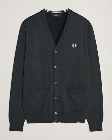 Mies | Fred Perry | Fred Perry | Knitted Cardigan Night Green