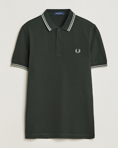 Mies |  | Fred Perry | Twin Tipped Polo Shirt Night Green