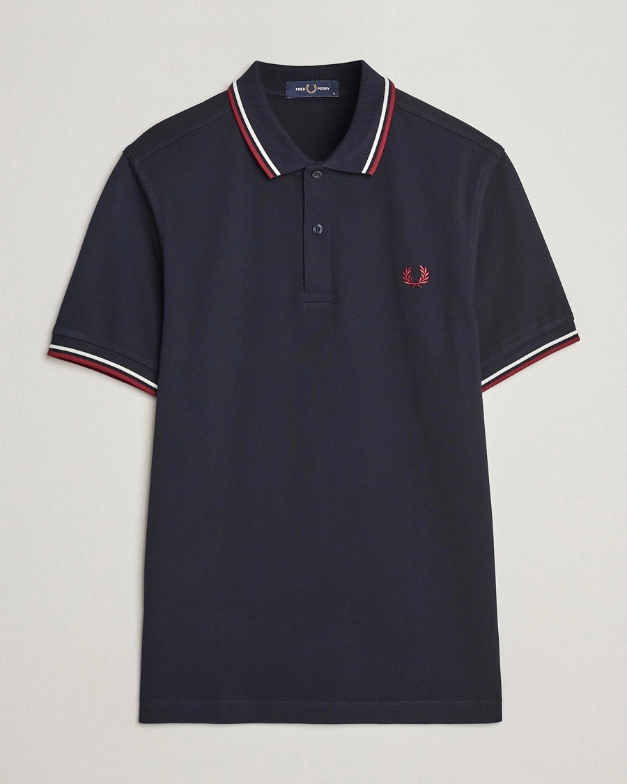 Fred Perry Twin Tipped Polo Shirt Navy – Sininen
