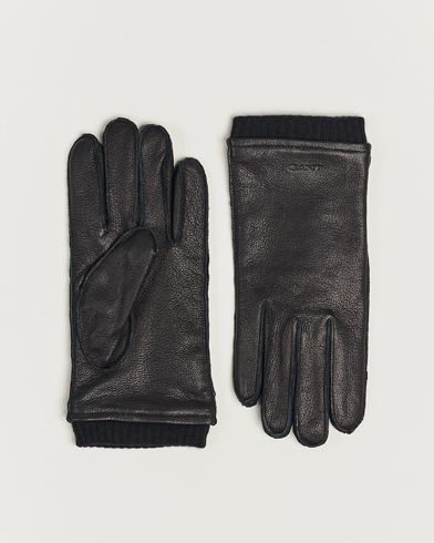 Mies |  | GANT | Wool Lined Leather Gloves Black