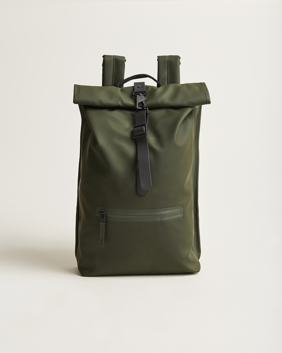 RAINS Rolltop Rucksack Green – Vihreä