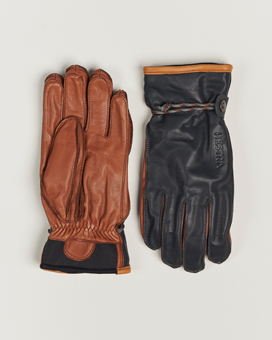 Mies |  | Hestra | Wakayama Leather Ski Glove Navy/Brown