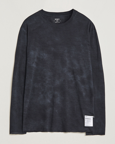 Mies | T-paidat | Satisfy | CloudMerino Long Sleeve T-Shirt Batik Black