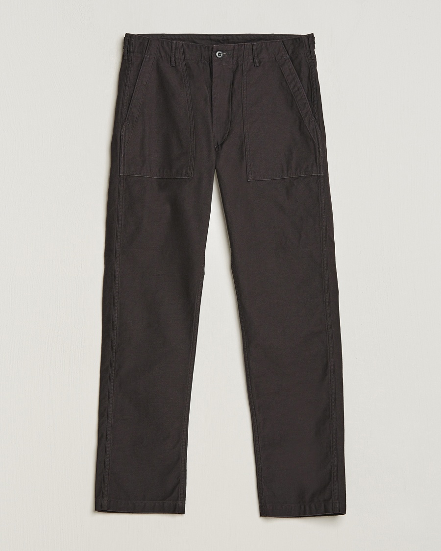 orSlow Slim Fit Original Sateen Fatigue Pants Black – Musta