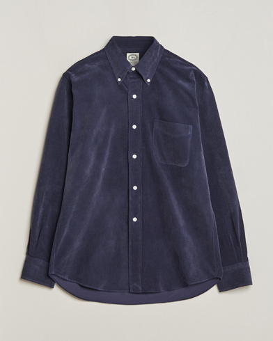 Mies | Kamakura Shirts | Kamakura Shirts | Vintage Ivy Japanese Corduroy Shirt Navy