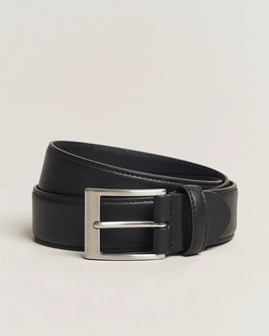 Mies | Sileät vyöt | Canali | Leather Belt Black Calf